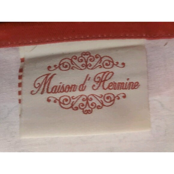 Maison d' Hermine Round Paisley Fall Thanksgiving Cotton Tablecloth Orange Red - Picture 10 of 10